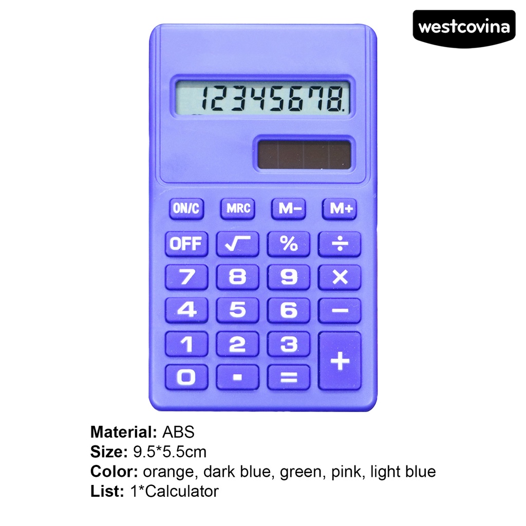 [COD]♪Máy Tính Cầm Tay 8 Số Bằng ABS Kích Thước Bỏ Túi Tiện Dụng Cho Văn Phòng