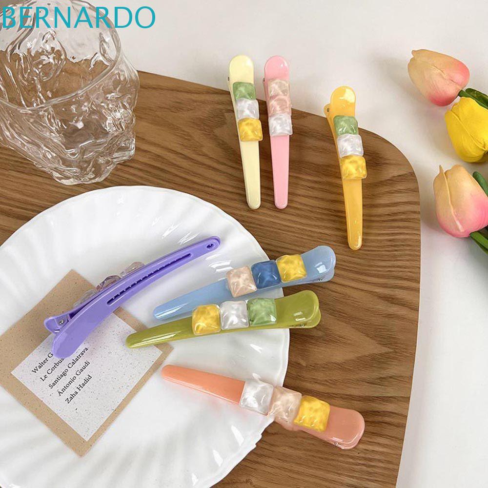 Kẹp Tóc Mỏ Vịt Bằng Acrylic Màu Sắc Ngọt Ngào Phong Cách Vintage Thanh Lịch Cho Nữ