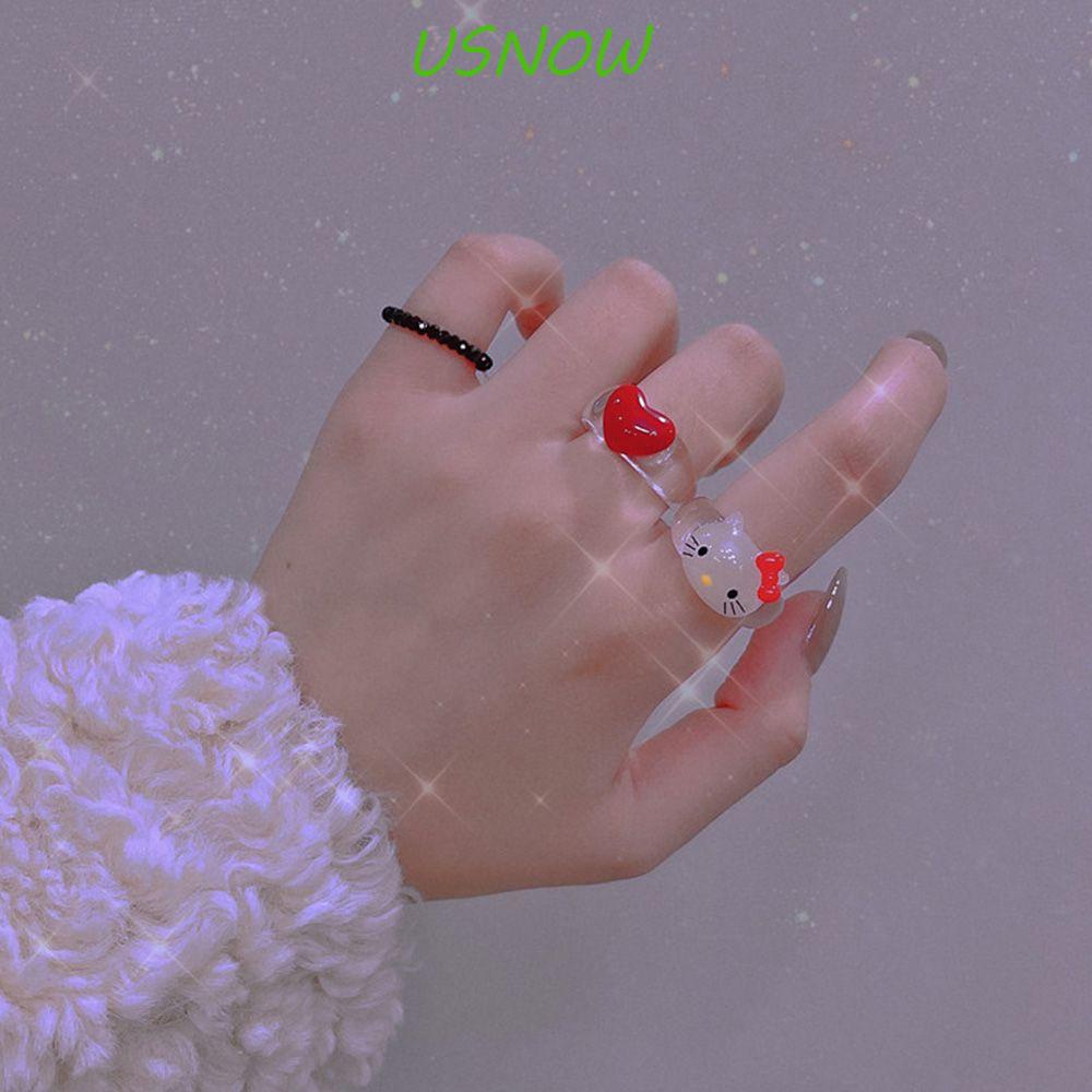 Nhẫn Hình Mèo Dễ Thương Phong Cách Hàn Quốc Cho Nữ