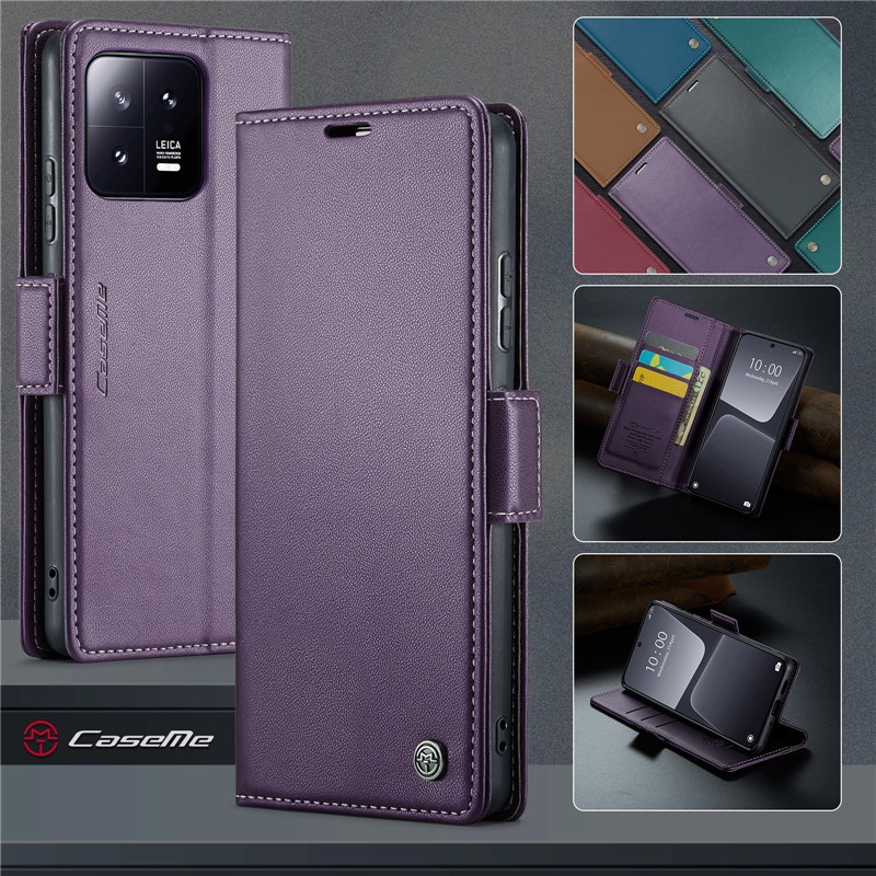 Bao Da Điện Thoại Dạng Ví Sang Trọng Dành Cho Xiaomi 13 Pro Lite 12 12t 11t Poco X5 Pro 12s 12x Ốp