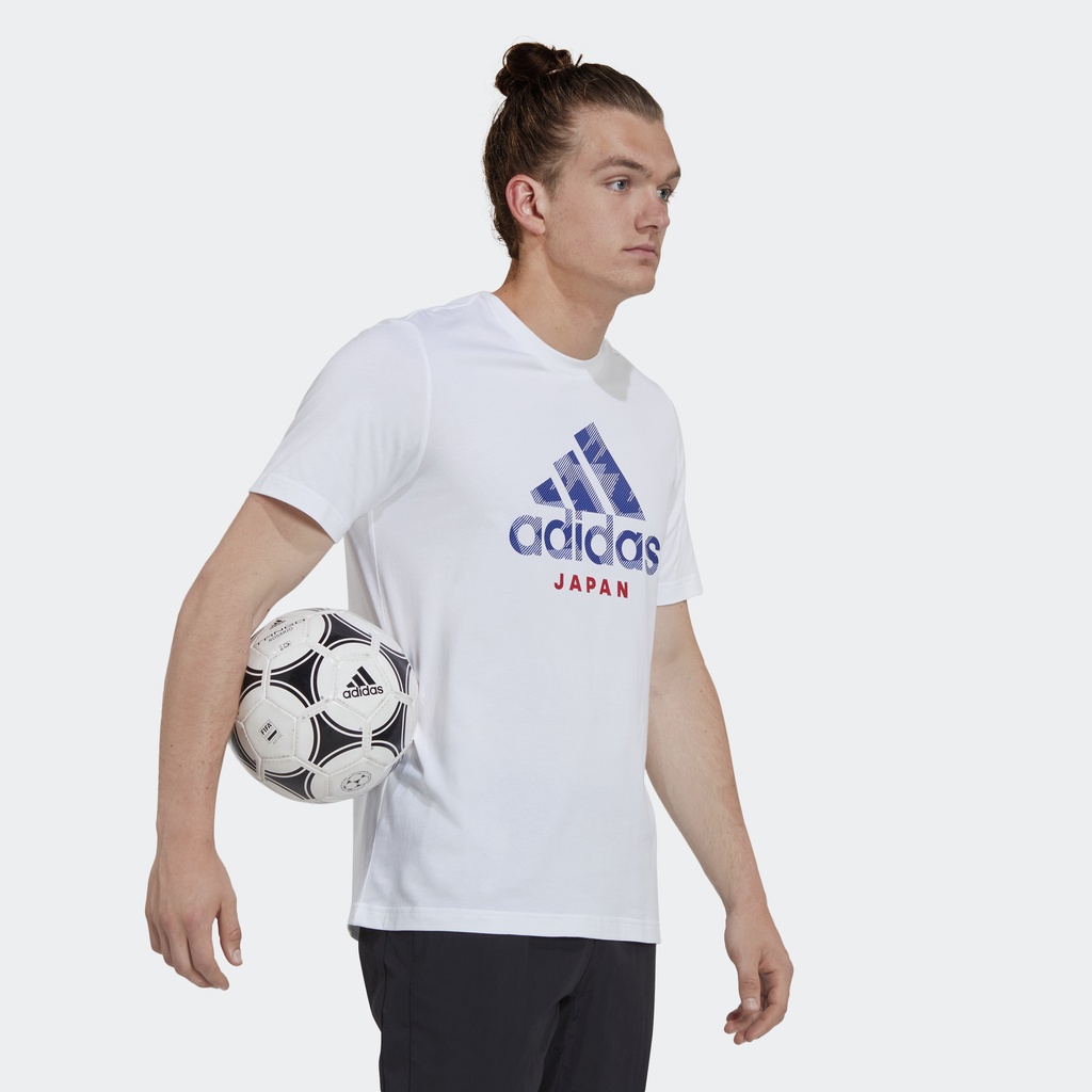 Adidas Bóng đá Áo Thun Graphic Nhật Bản Nam trắng HG4196