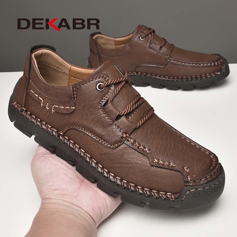 Giày Lười Da Pu Handmade Thời Trang Cho Nam