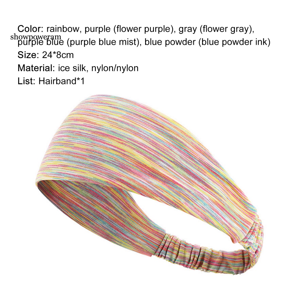 Băng Đô Thể Thao Co Giãn Thoáng Khí Bền Bỉ Dành Cho Nữ