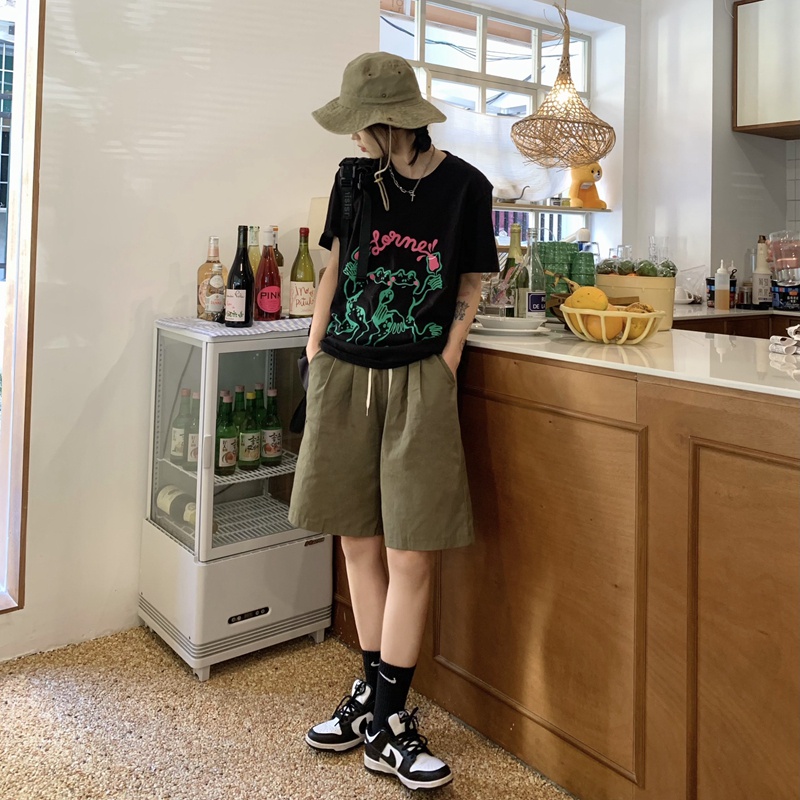 NRVP Quần Short Thể Thao Nữ Vải Cotton Phong Cách Hàn Quốc Mới 2023