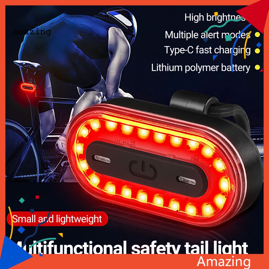 Đèn An Toàn Phía Sau Xe Đạp Dễ Lắp Đặt Tiện Dụng