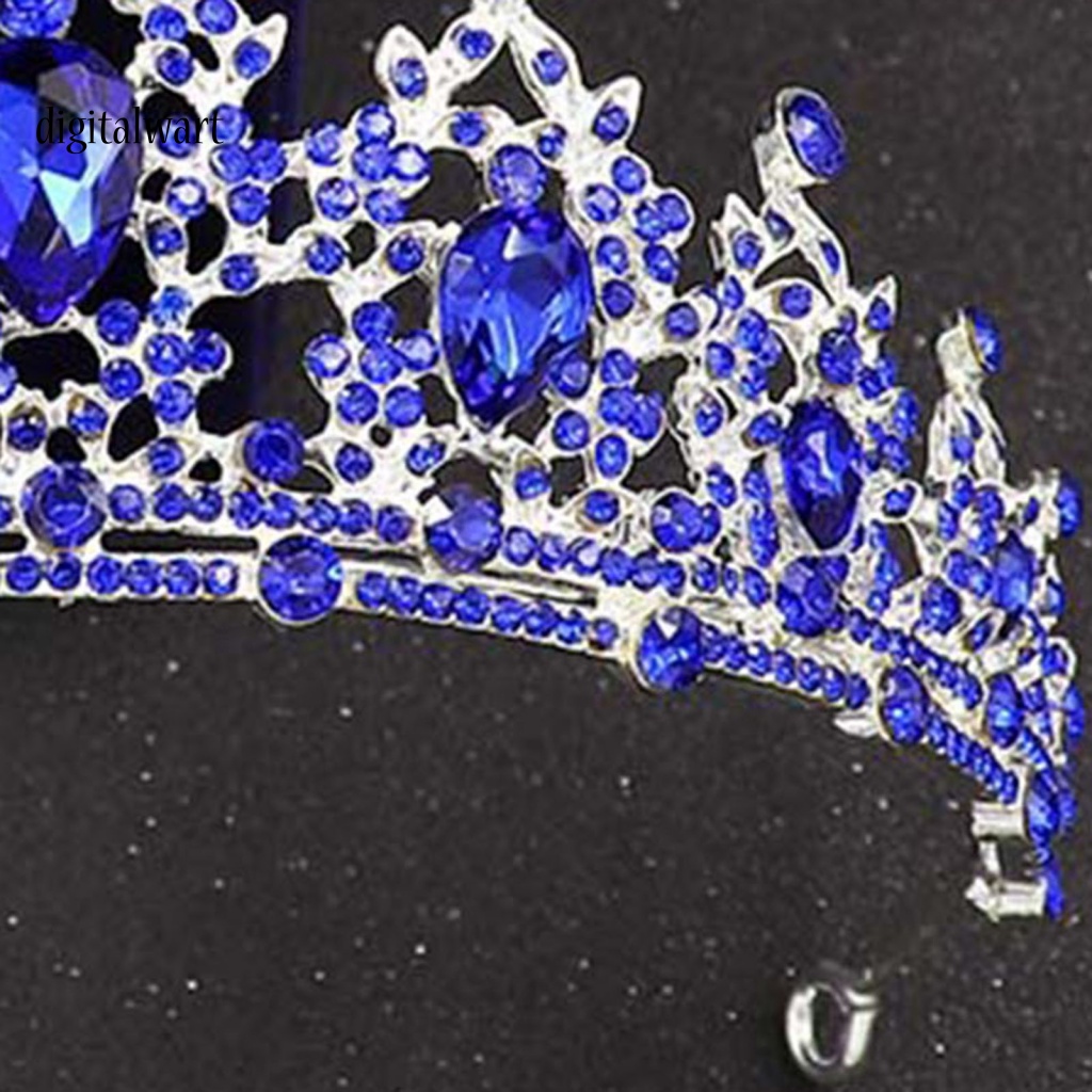 Kỹ Thuật Số| Vương Miện Công Chúa Đính Đá Phong Cách Baroque Thanh Lịch Dành Cho Cô Dâu