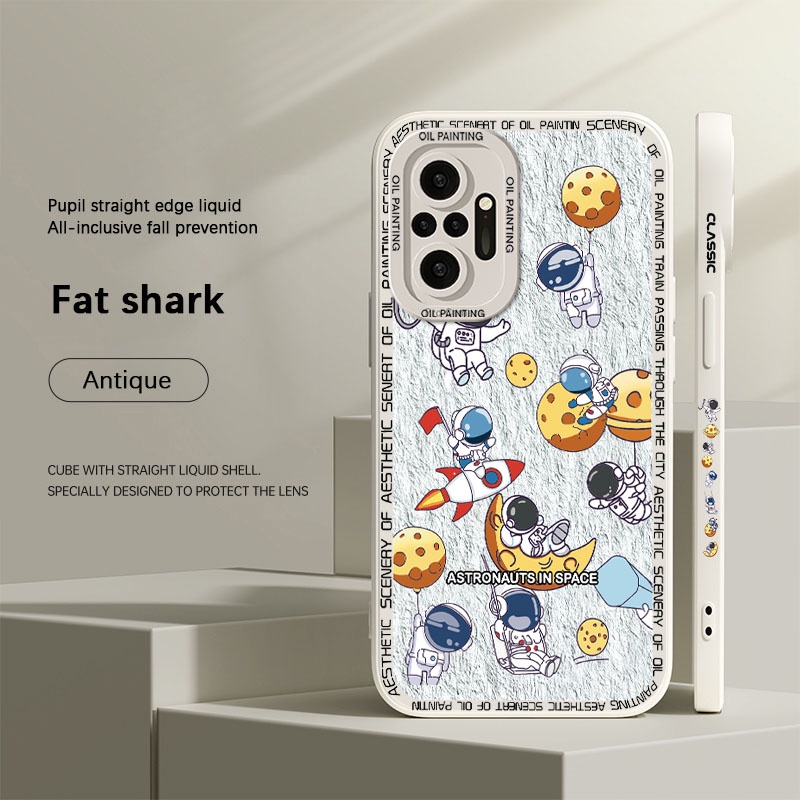 Ốp Điện Thoại Silicon Mềm Họa Tiết Phi Hành Gia Dành Cho Redmi NOTE 12 11 10 pro 12 pro 11 pro 10 pro 10s 11s 12C