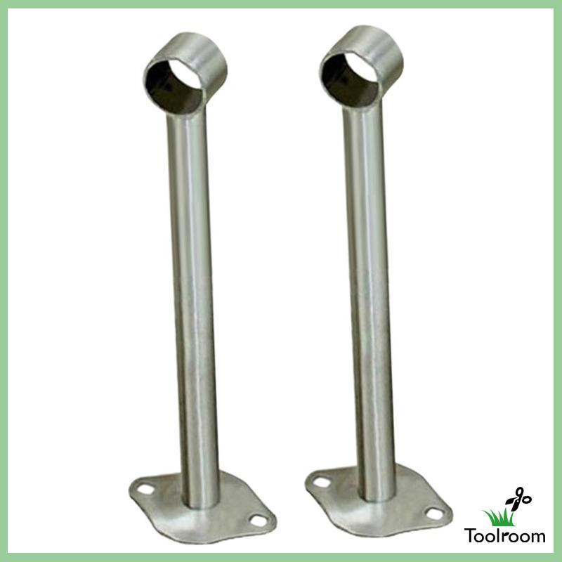 Set 2 Giá Đỡ Thanh Tay Cầm Bằng Thép Không Gỉ 100mm Cho Tủ Quần Áo