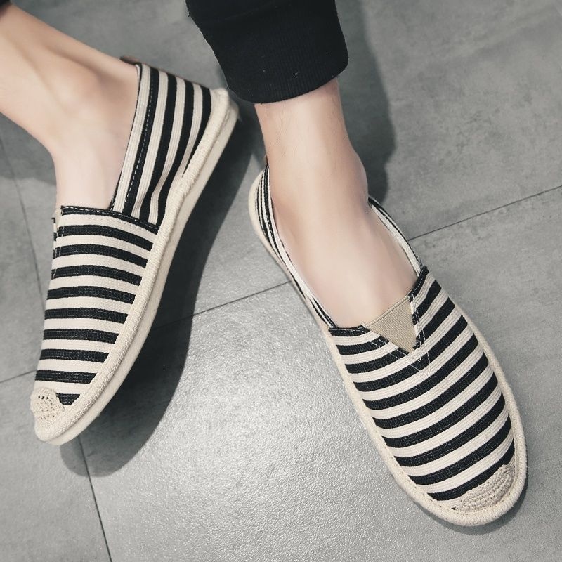 Giày Lười Canvas Thoáng Khí Thời Trang Cho Nam