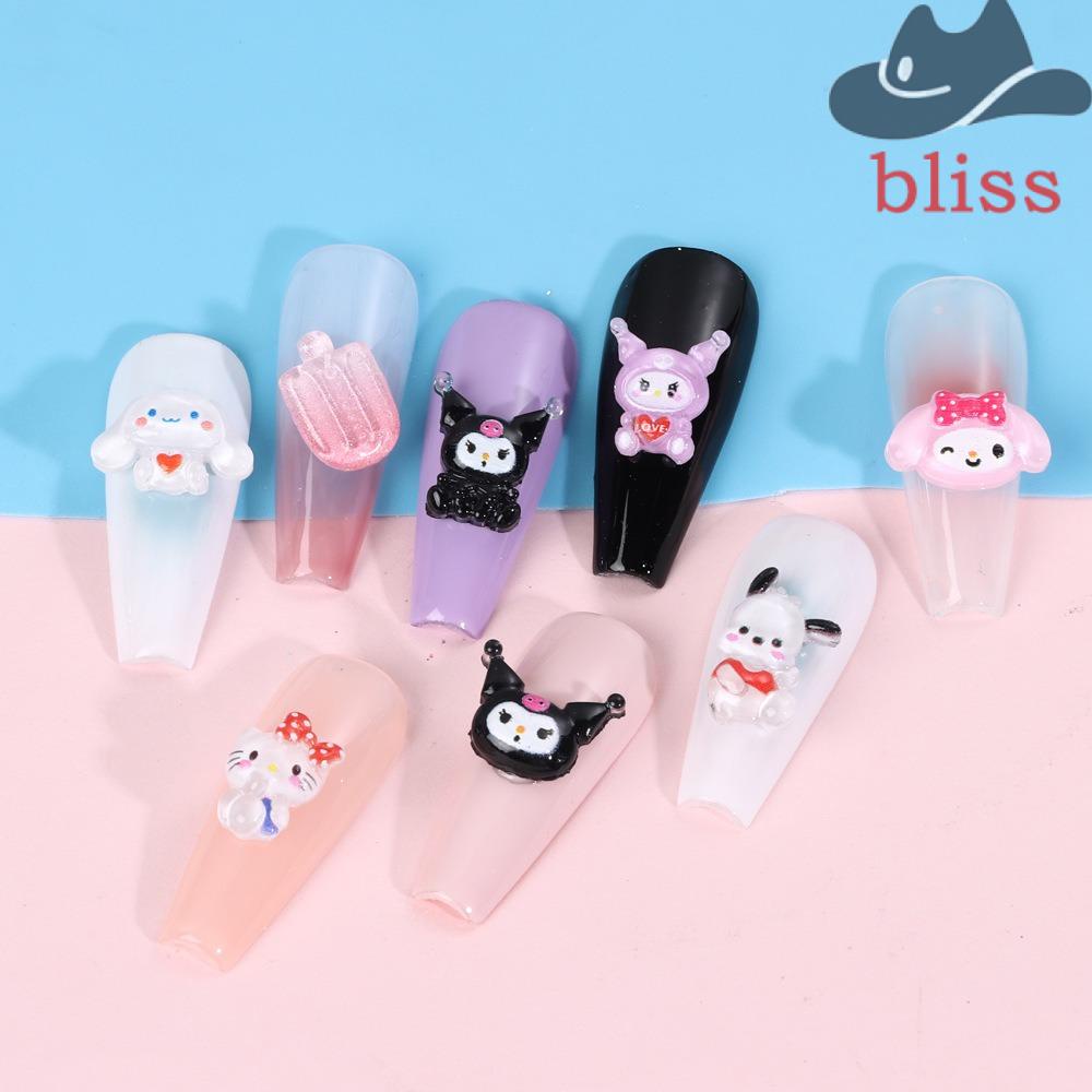 Phụ Kiện Trang Trí Móng Tay 3D Hình Chó Mèo Hoạt Hình Xinh Xắn