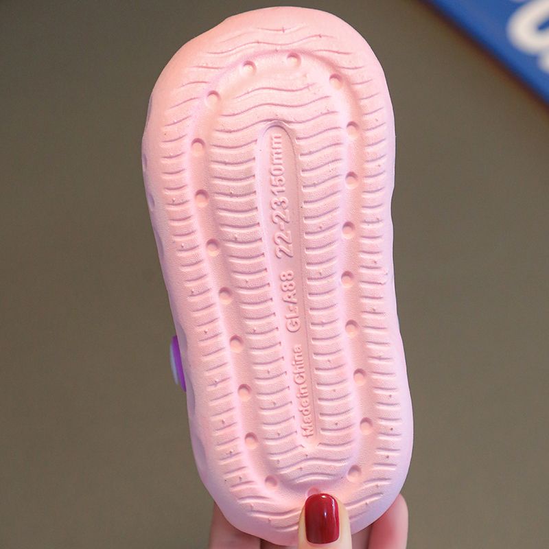 Dép Sandal Chống Trượt In Hình Kỳ Lân Hoạt Hình Thời Trang Mùa Hè Cho Bé Gái