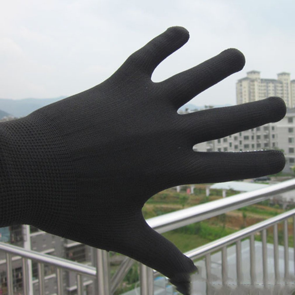 Temperature Heat Resistant BBQ Gloves Cotton Silicone Non-Slip Hair Styling