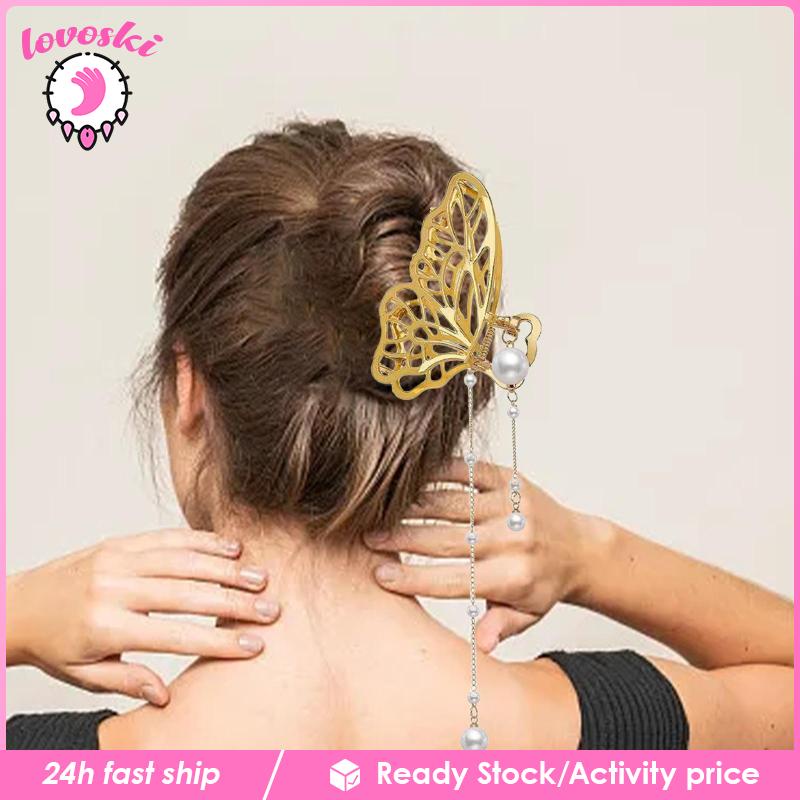 Kẹp Tóc Tua Rua Dài Mỏng Phong Cách Retro Cho Nữ