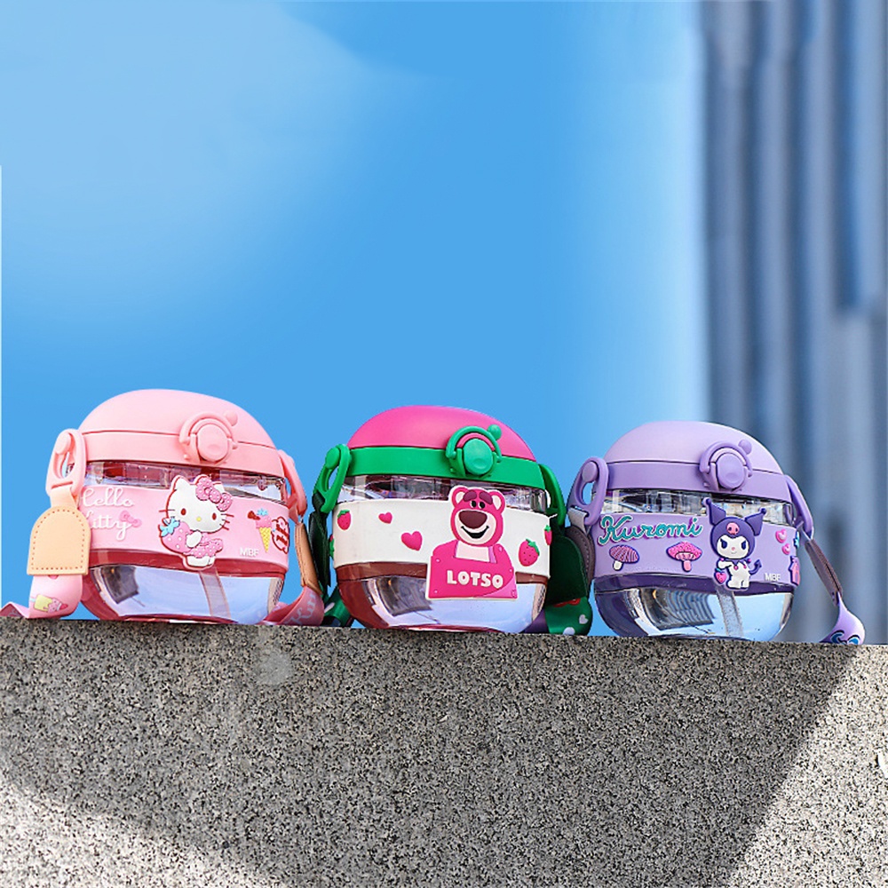 Bình Nước Có Ống Hút Họa Tiết Disney Dễ Thương Cho Bé Mẫu Giáo