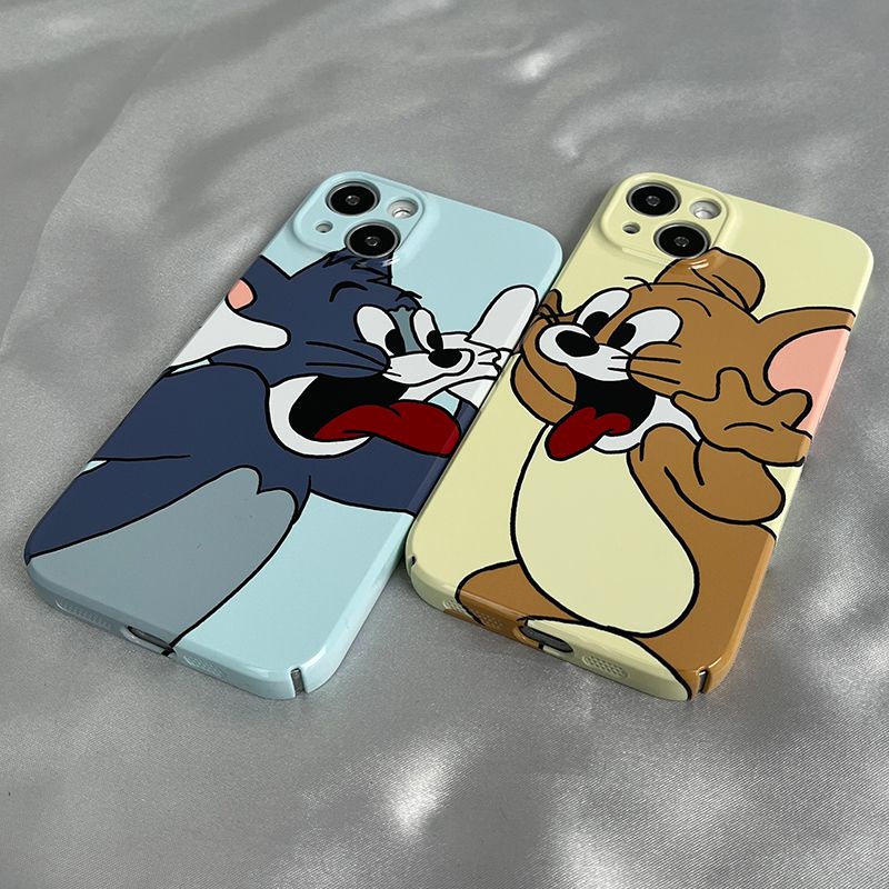 Ốp Điện Thoại Cứng In Hình Mèo Và Chuột Cho iPhone12 8 13p7iphone14 xs 11