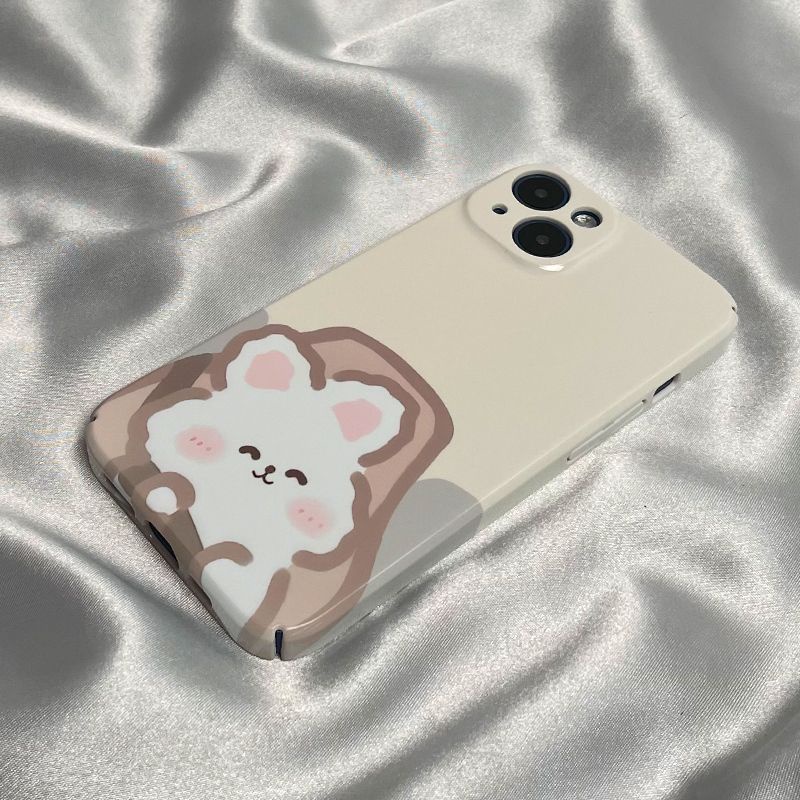 Ốp Điện Thoại Họa Tiết Chú Gấu Lái Xe Dễ Thương Cho iPhone Xplus141114Phim Dán Cứng 13 Phong Cách Mới Cho Cặp Đôi KLMZ