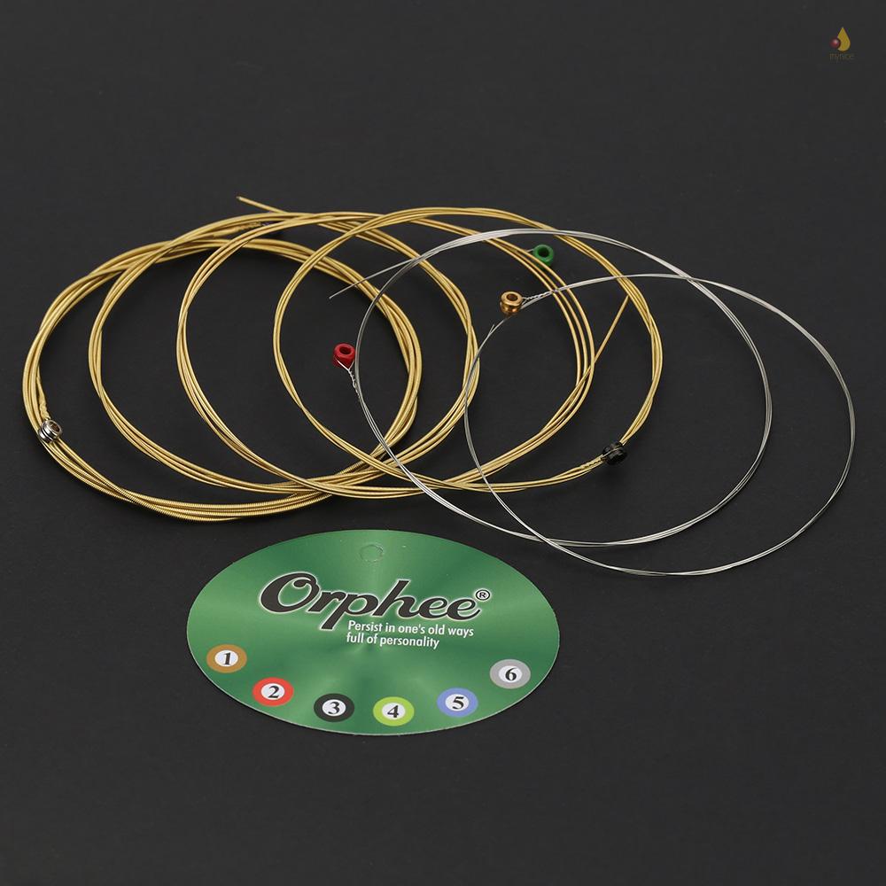 Bộ 6 Dây Đàn Guitar Orphee TX620 (. 010-.047) Phosphor Bằng Đồng Siêu Nhẹ