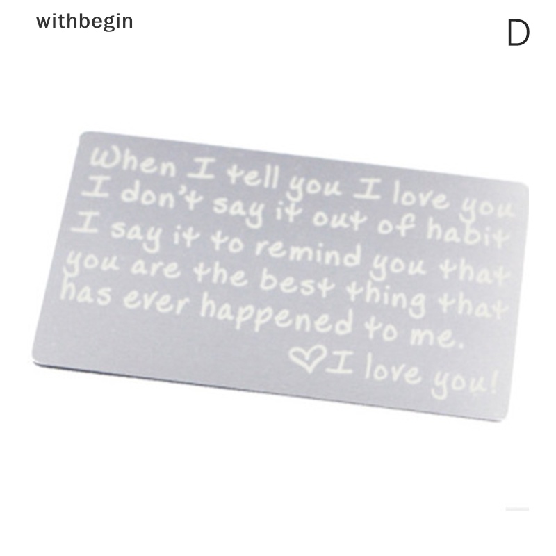 Ví Đựng Thẻ Bằng Thép Không Gỉ Thời Trang Làm Quà Tặng Cho Bạn Trai Bạn Gái / Chú Rể Him n