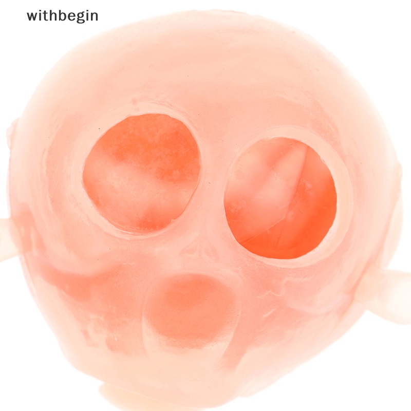 Đồ Chơi Quả Bóng Bóp Hình Đầu Lâu Người Ngoài Hành Tinh Phong Cách Gothic Cho Halloween