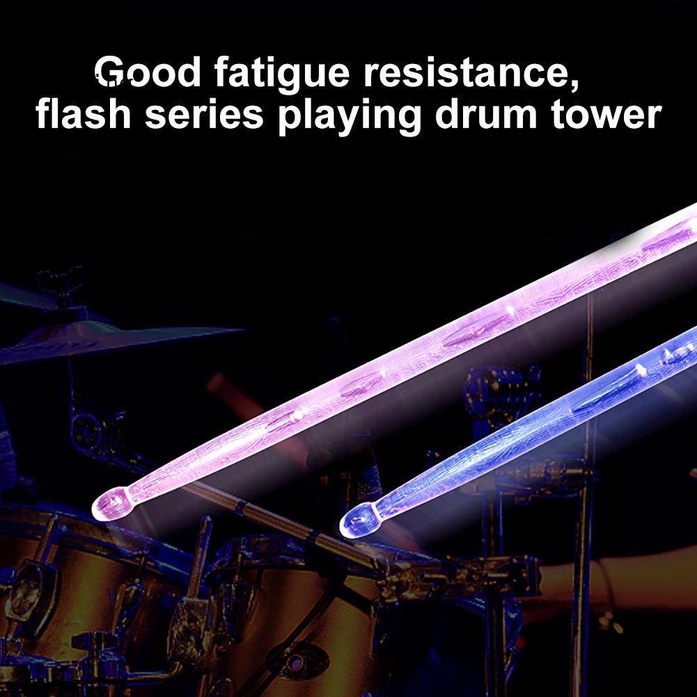 1 Cặp Dùi Gõ Trống Có Đèn LED Nhiều Màu 3 Chế Độ 7A / 5A