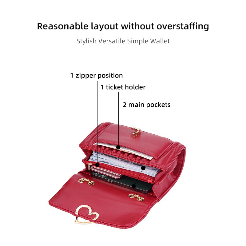 Túi Đeo Chéo Baellerry 2023 Quai Xích Hàn Quốc Ba Chiều Đính Ngọc Trai Thời Trang Cho Nữ