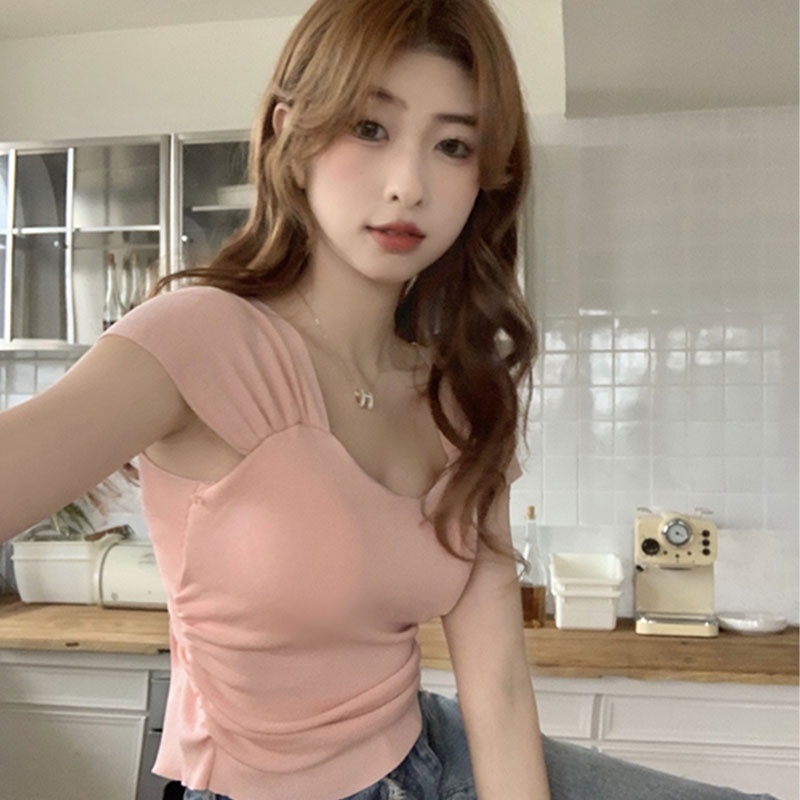 Áo Lửng Không Tay Màu Trơn Phong Cách Hàn Quốc Mới Cho Nữ