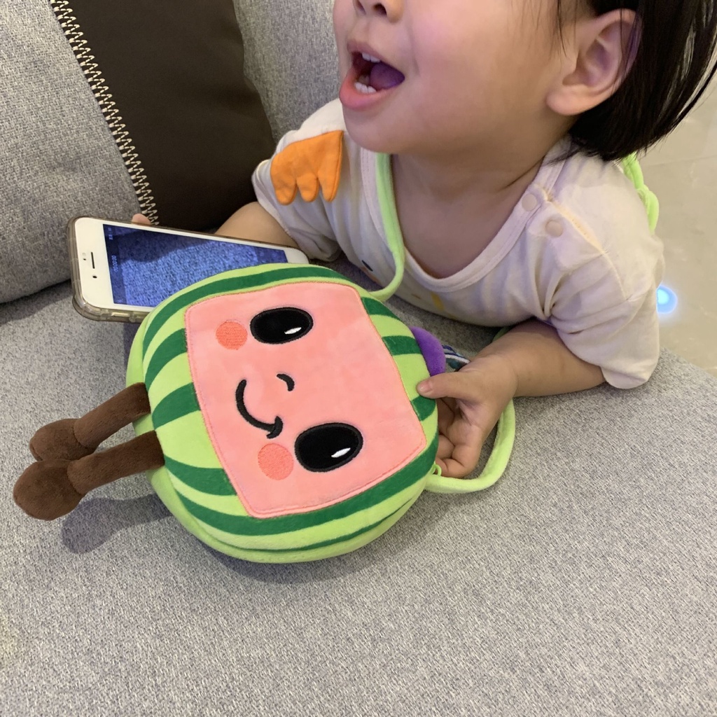 Balo Đi Học Kiểu Dáng Dưa Hấu Hoạt Hình Xinh Xắn Cho Các Bé