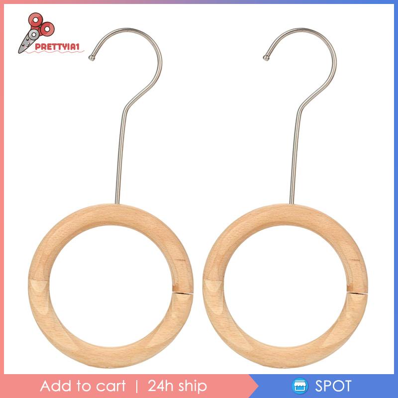 [Prettyia1] Giá Đỡ Khăn Quàng Cổ Thắt Lưng Bằng Gỗ Tiết Kiệm Không Gian