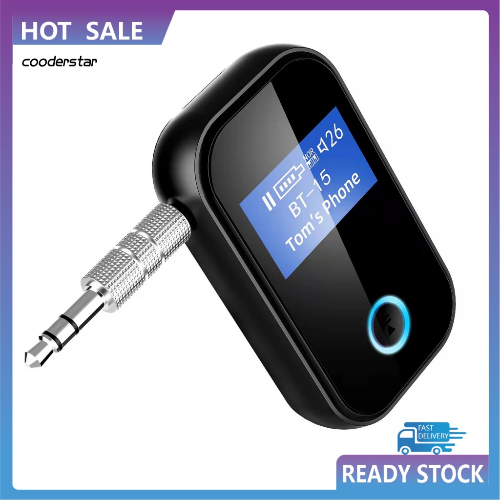 Thiết Bị Nhận Tín Hiệu Bluetooth Có Màn Hình LCD Jack Cắm 3.5mm Tốc Độ Cao Cho Loa
