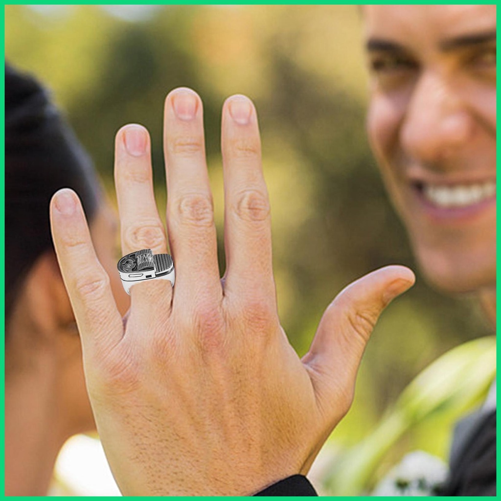 Nhẫn Nam Bằng Hợp Kim Thiết Kế Sáng Tạo Phong Cách Punk Âu Mỹ