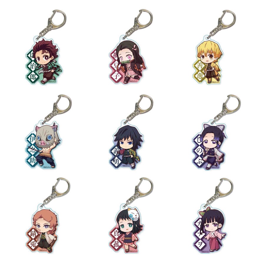 Móc Khóa Hoạt Hình Demon Slayer Bằng Acrylic Cho Nam Và Nữ