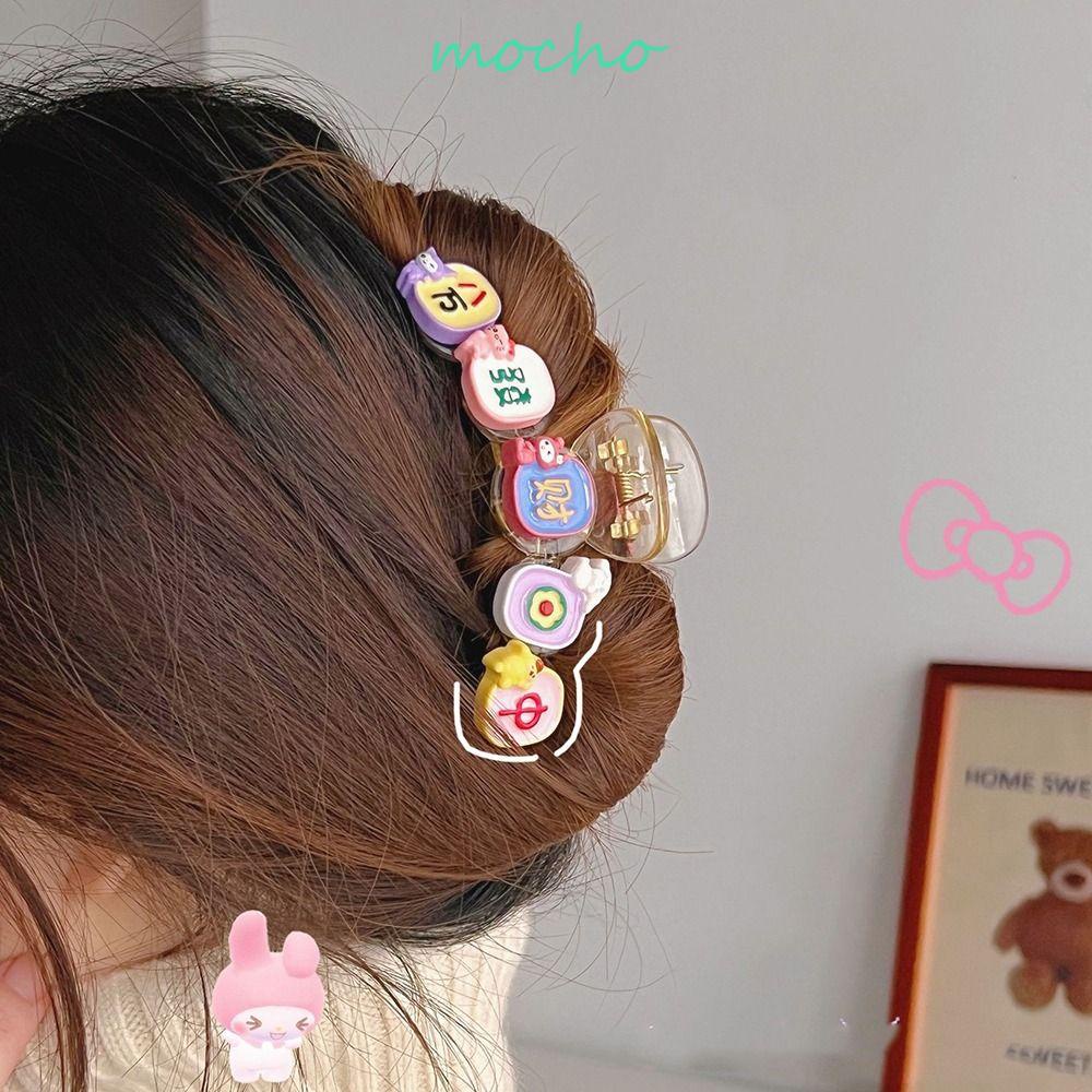 Kẹp Tóc Đuôi Ngựa Hình Cá Mập Hoạt Hình Đơn Giản Phong Cách Hàn Quốc Cho Nữ