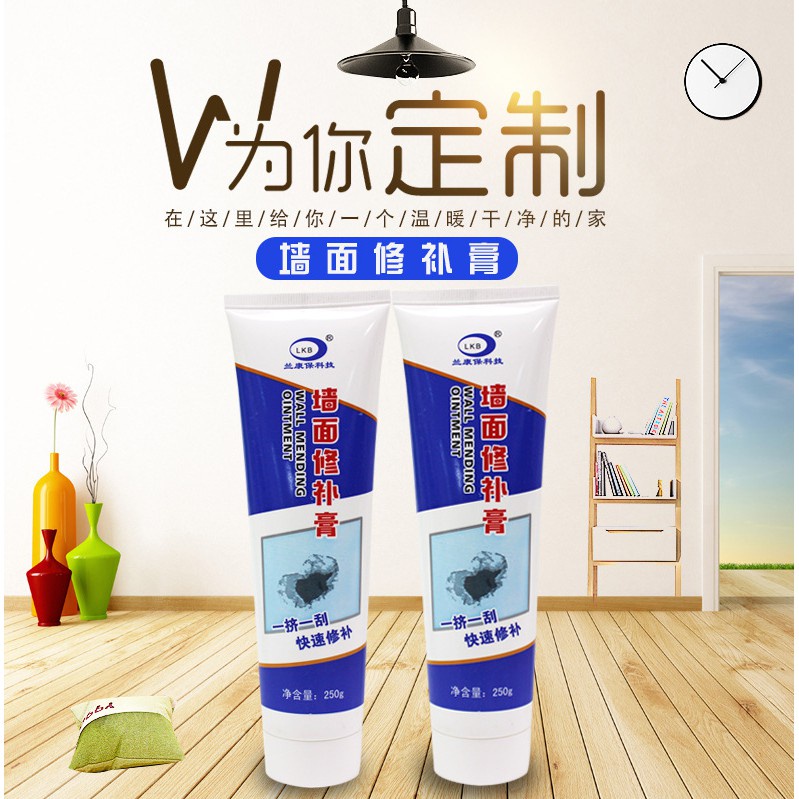[2 LỌ] Keo Vá Tường - Bột Trét Tường - Bột Bả - Keo Trét, Vá Vết Nứt Xi Măng, Bịt Kín Lỗ Đinh, Nứt C
