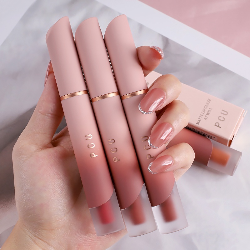 Son Môi 6 Màu Nhung Lì Kháng Nước Chống Mồ Hôi Lâu Trôi Không Phai