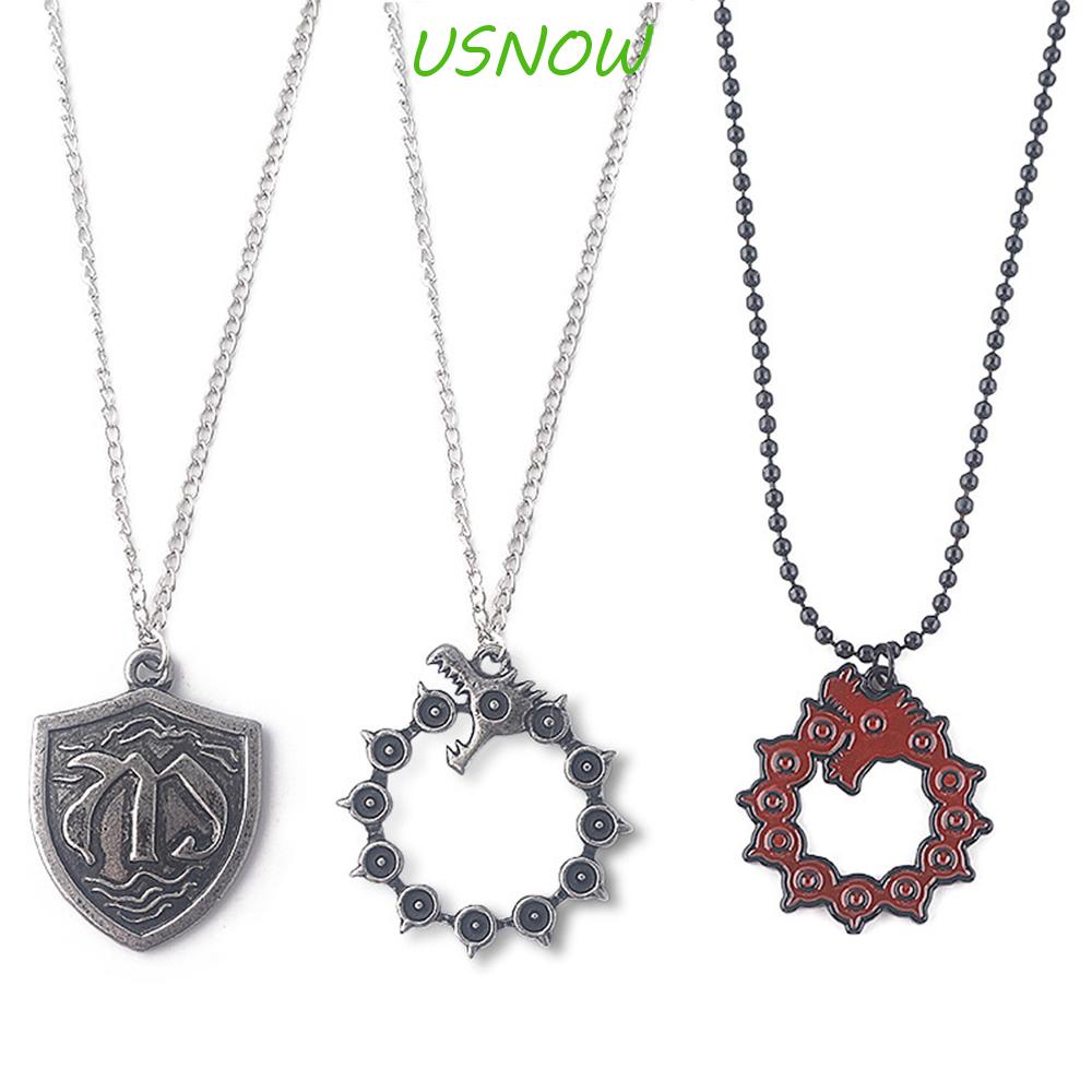 Vòng cổ Kim Loại Mặt Hình Rồng Phong Cách Anime The Seven Deadly Sins Cổ Điển