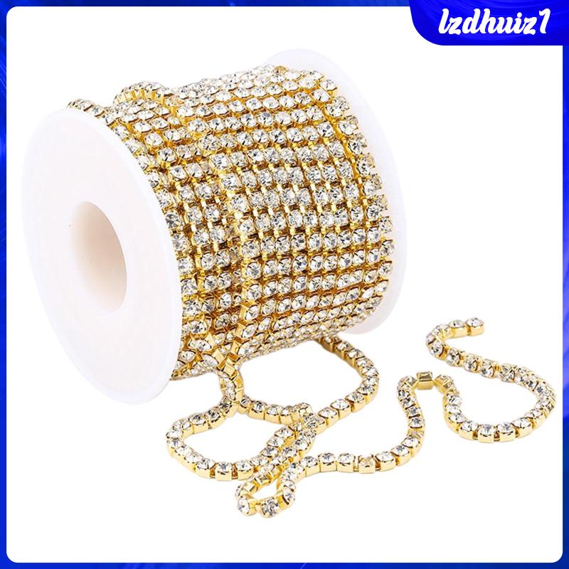 Chuỗi Hạt Pha Lê Trong Suốt 10 Yard Dùng Làm Đồ Thủ Công DIY