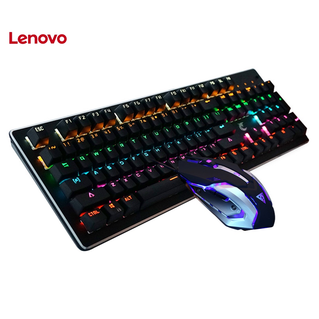 1 Bộ Bàn Phím RGB 3200DPI Chống Thấm Nước Có Đèn Nền