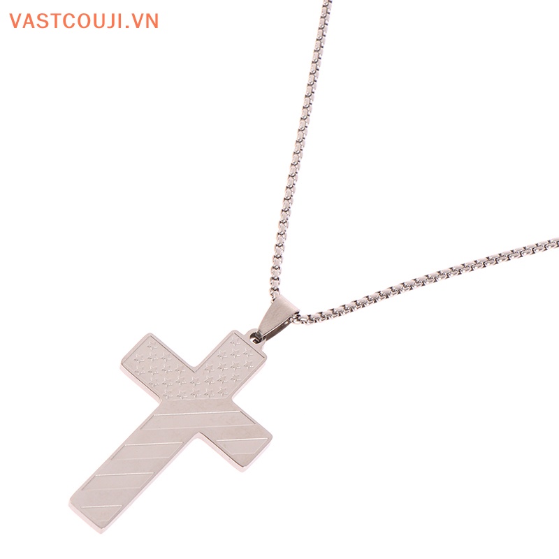 Vòng cổ Mặt Thánh Giá Bằng Thép Không Gỉ VASTJI
