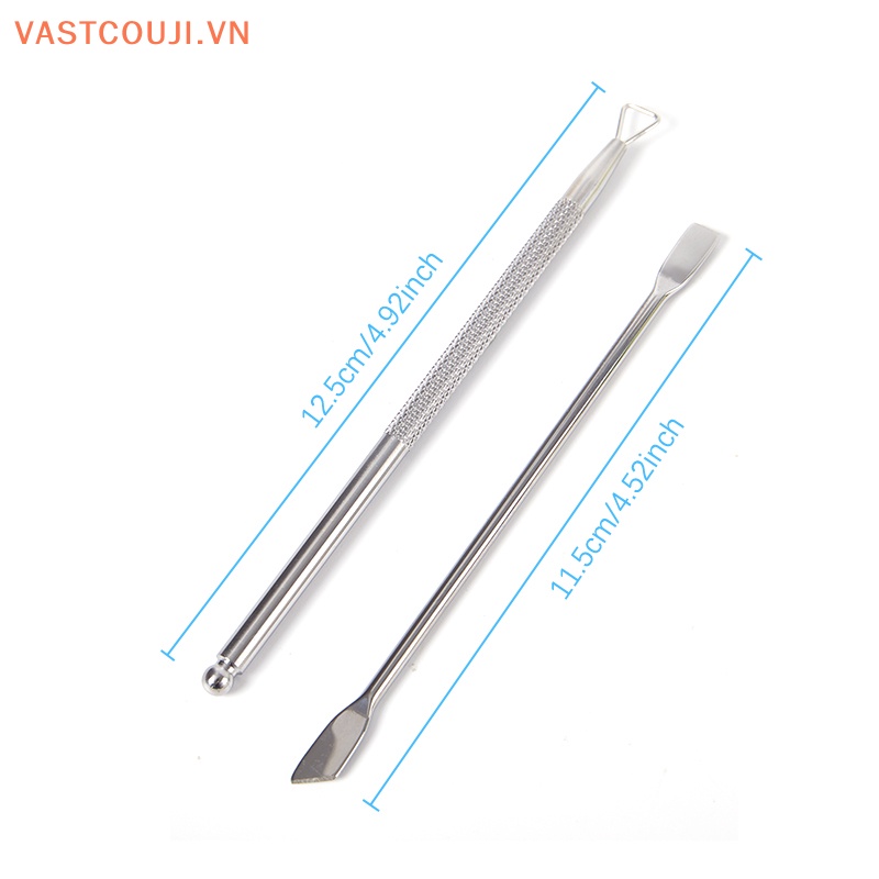 Muỗng Hai Đầu Bằng Thép Không Gỉ Chuyên Dụng Cho Làm Móng