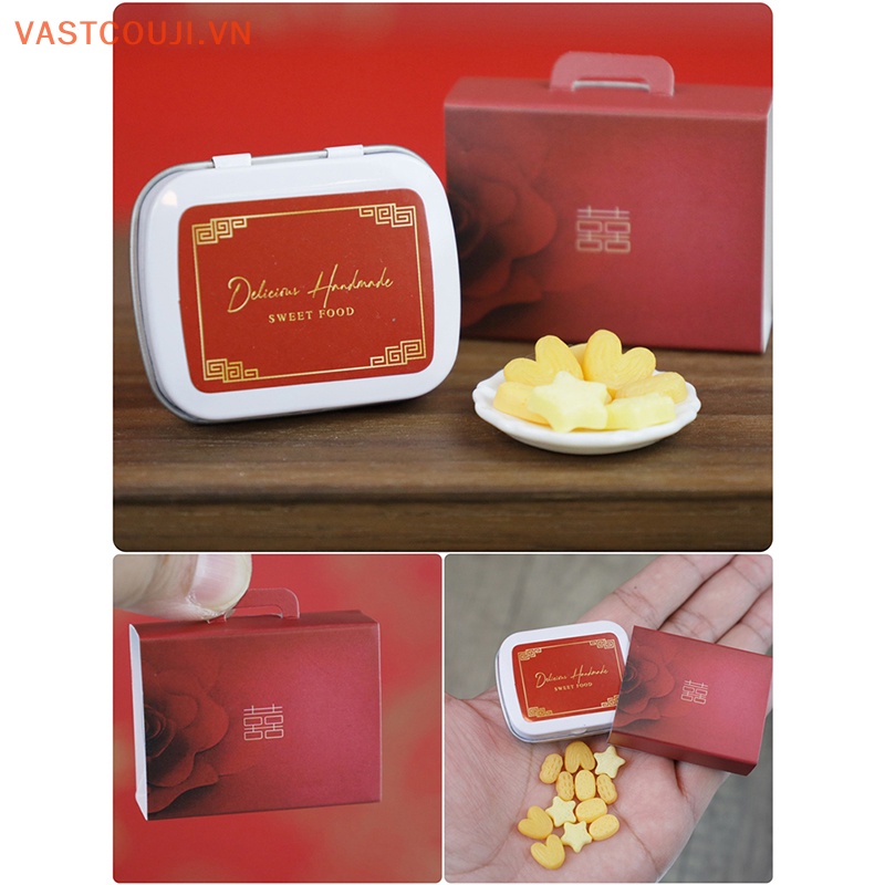 1 Set Hộp Bánh Quy Trang Trí Nhà Búp Bê Cỡ 1 / 12