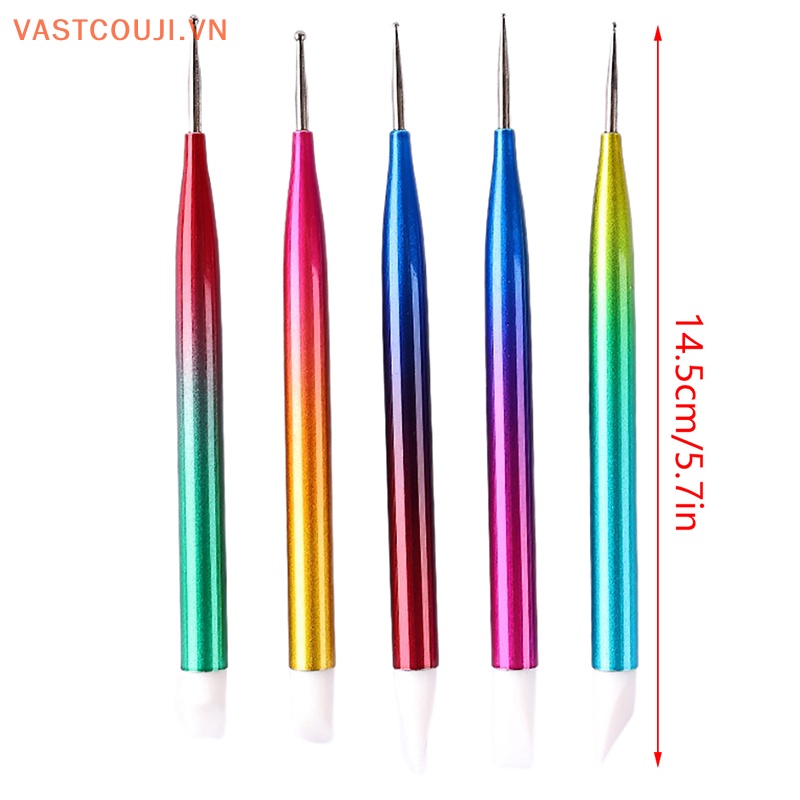 Set 5 Bút Hai Đầu Dùng Trang Trí Móng Nghệ Thuật