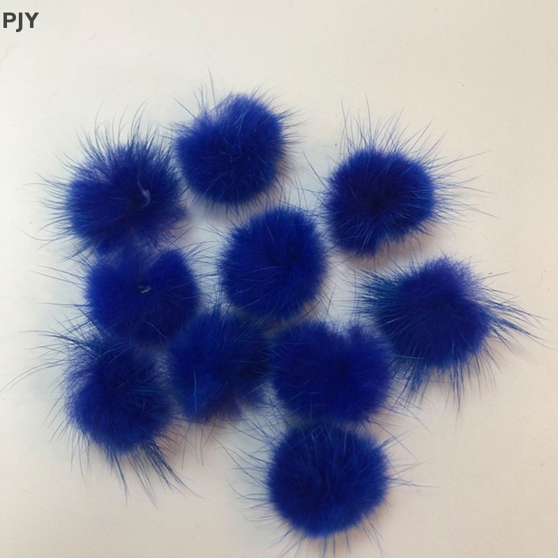 Set 10 Quả Cầu Lông Xù Mini Trang Trí Móng Tay Nghệ Thuật DIY PJ