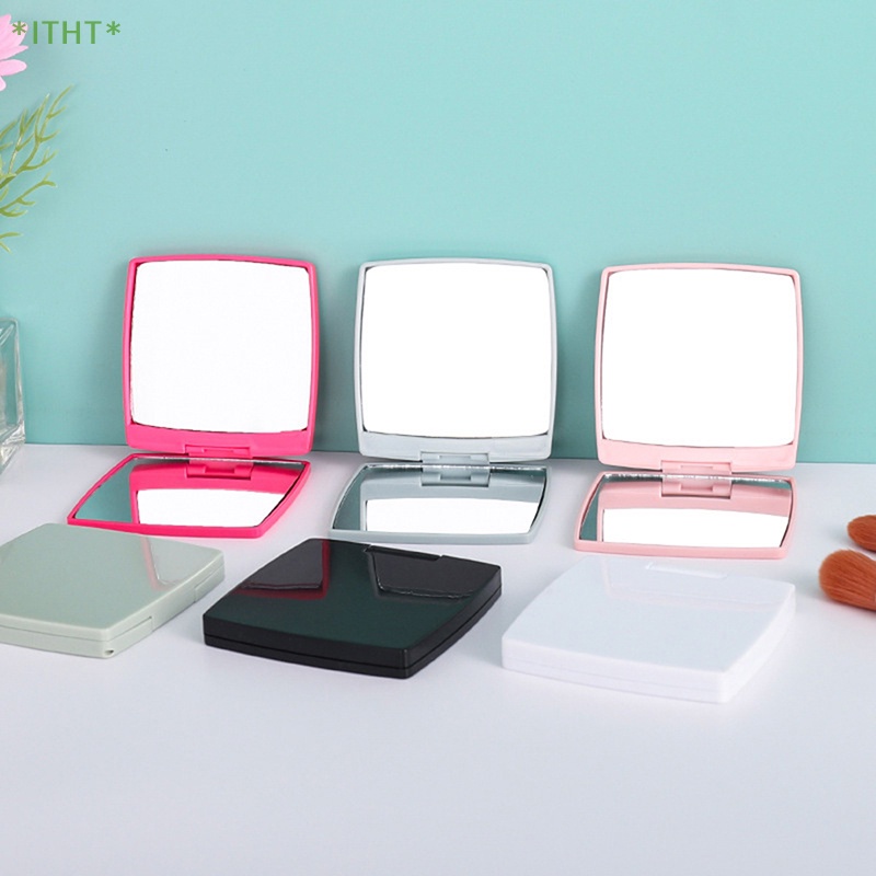 Gương Trang Điểm Hai Mặt Mini Hình Vuông Gấp Gọn Bỏ Túi Tiện Lợi Mới