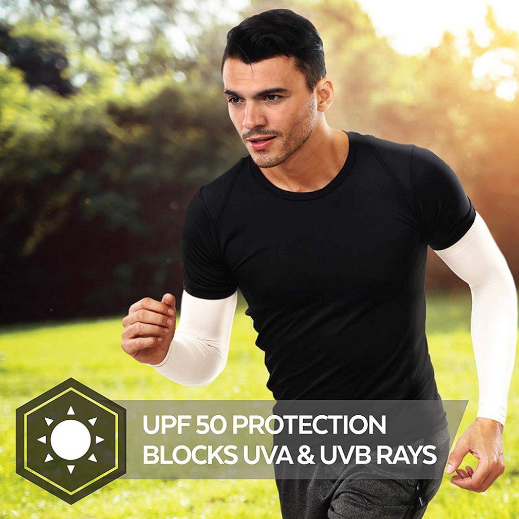 Uv Protection Cooling Arm Sleeves Upf 50 Sun For Men And Women Running Cycling Fishing Golf [Q/15]