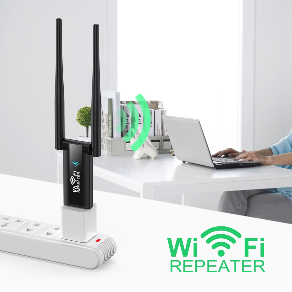 Thiết Bị Lặp Sóng WiFi Cổng USB Kép 300Mbps | BigBuy360 - bigbuy360.vn