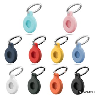 Vỏ bảo vệ silicon cho airtags Bộ định vị theo dõi chống mất chống trầy xước tay áo móc khóa airtag Vỏ bảo vệ chống dấu vân tay [pwatch]
