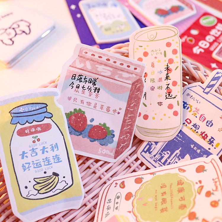 Giấy Dán Ghi Chú Họa Tiết Hoạt Hình Dễ Thương Tiện Dụng Cho Học Sinh