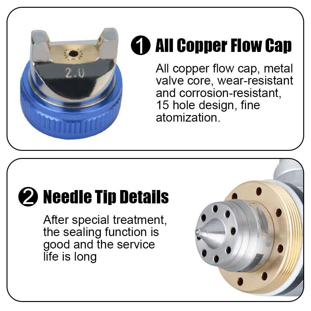 PEARLVN Bộ Súng Phun Sơn HVLP 600CC