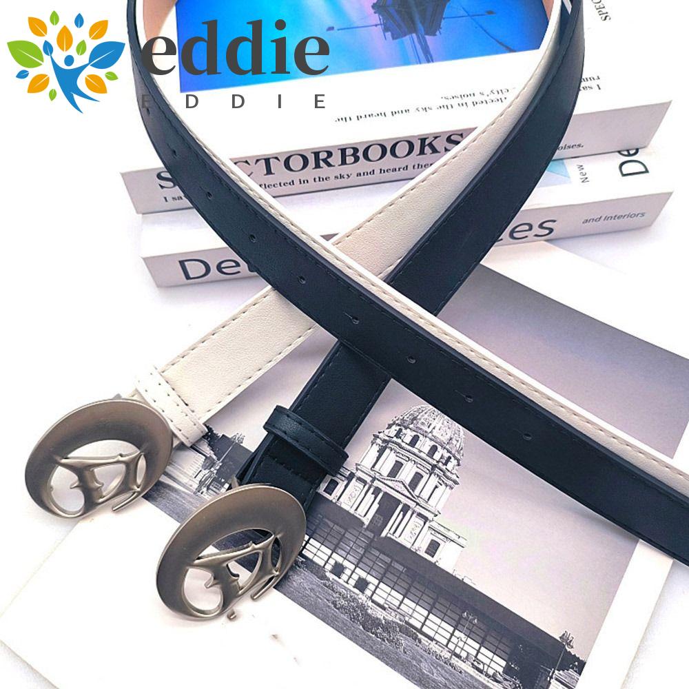 Thắt Lưng Da PU Mặt Hình Bán Nguyệt 26 Kiểu Dáng Thanh Lịch Thời Trang Punk