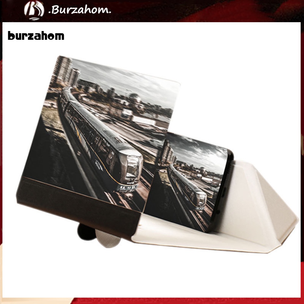 Giá Đỡ Phóng To Màn Hình Điện Thoại Giả Da 10inch Gấp Gọn Tiện Dụng